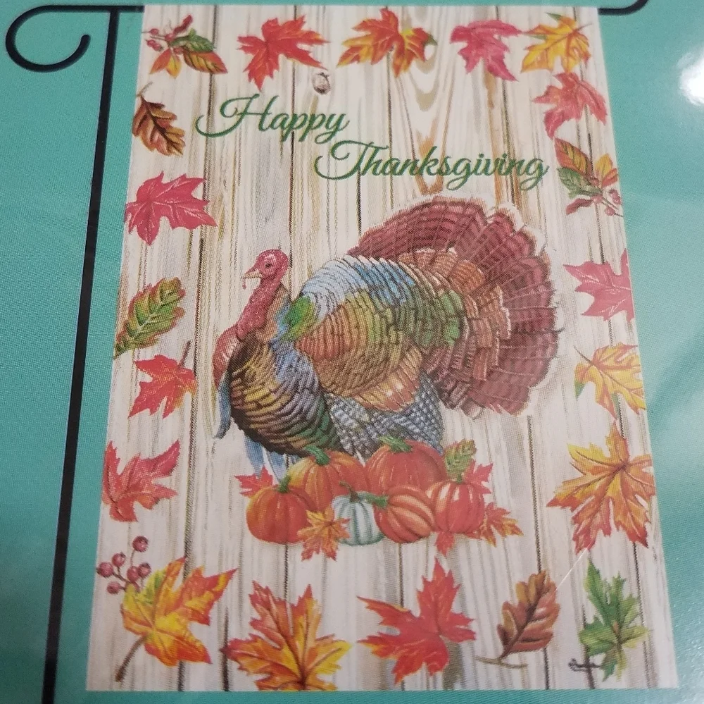 Happy Thanksgiving 12.5 x 18 Garden Flag New